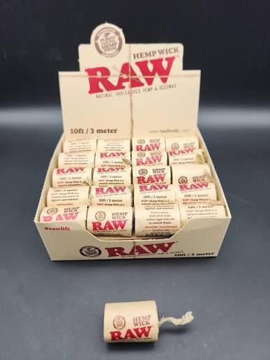 Raw 40ct Hempwick 10ft Roll Raw