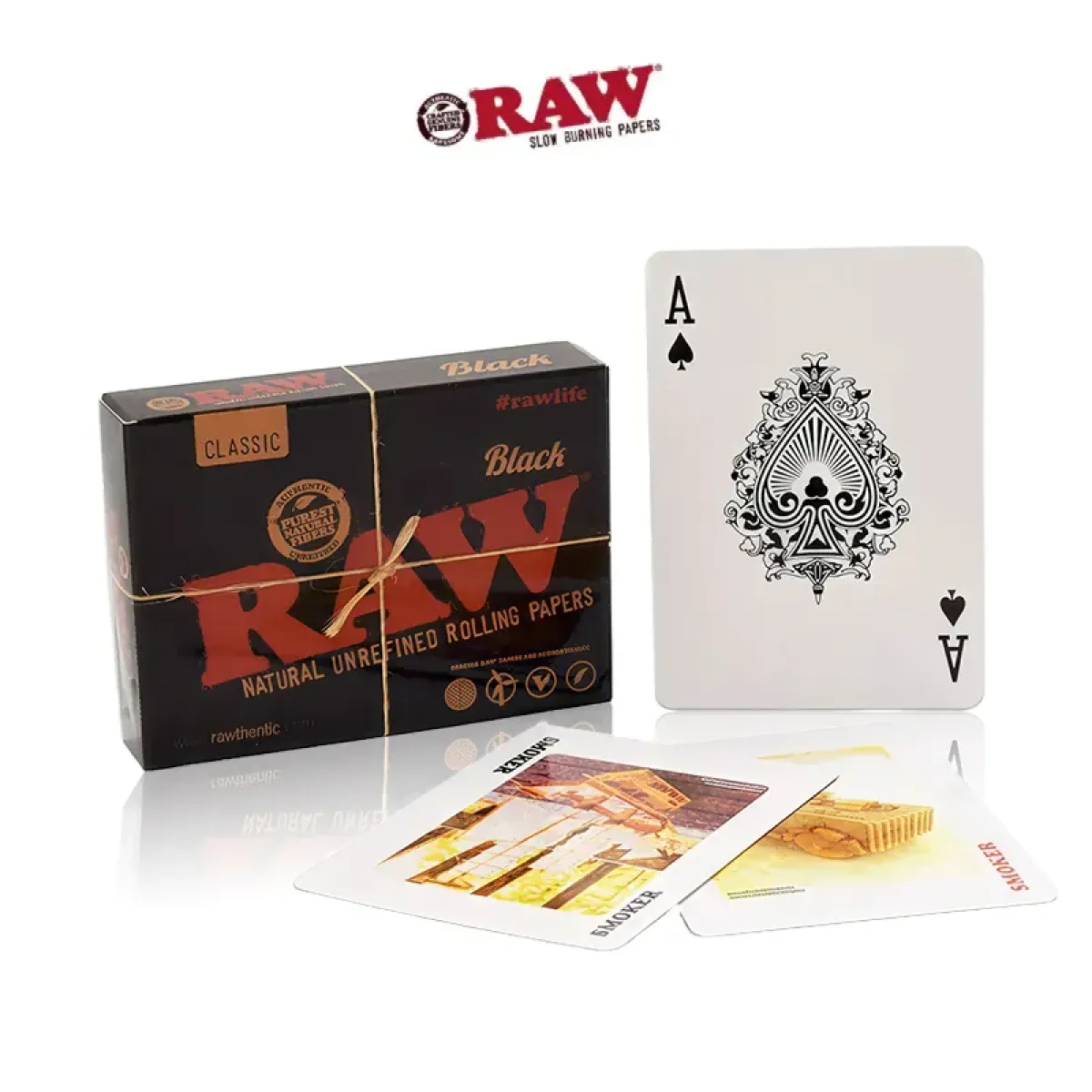 Raw Playing Cards - Black Raw