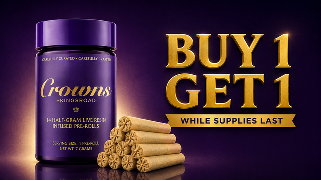 Cannabis Promo, Cannabis Sales, Cannabis Discounts, Cannabis on Sale, Kings Road 14pk  Buy 1 Get 1