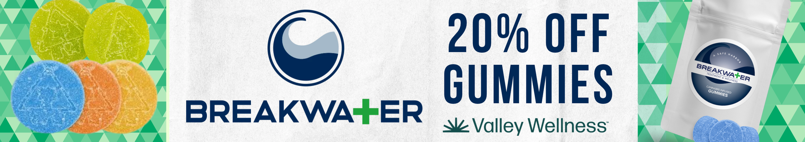 Cannabis Promo, Cannabis Sales, Cannabis Discounts, Cannabis on Sale, 20% Off Breakwater Edibles!