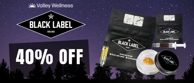 Cannabis Promo, Cannabis Sales, Cannabis Discounts, Cannabis on Sale, 40% Off Black Label Vapes!