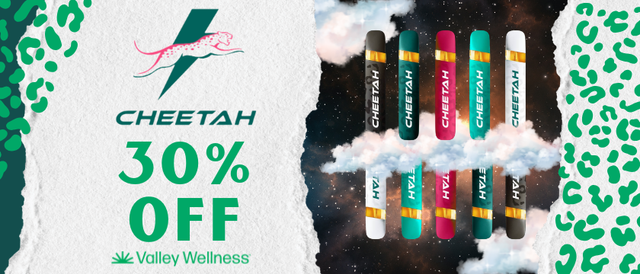 Cannabis Promo, Cannabis Sales, Cannabis Discounts, Cannabis on Sale, 30% Off Cheetah Vapes!