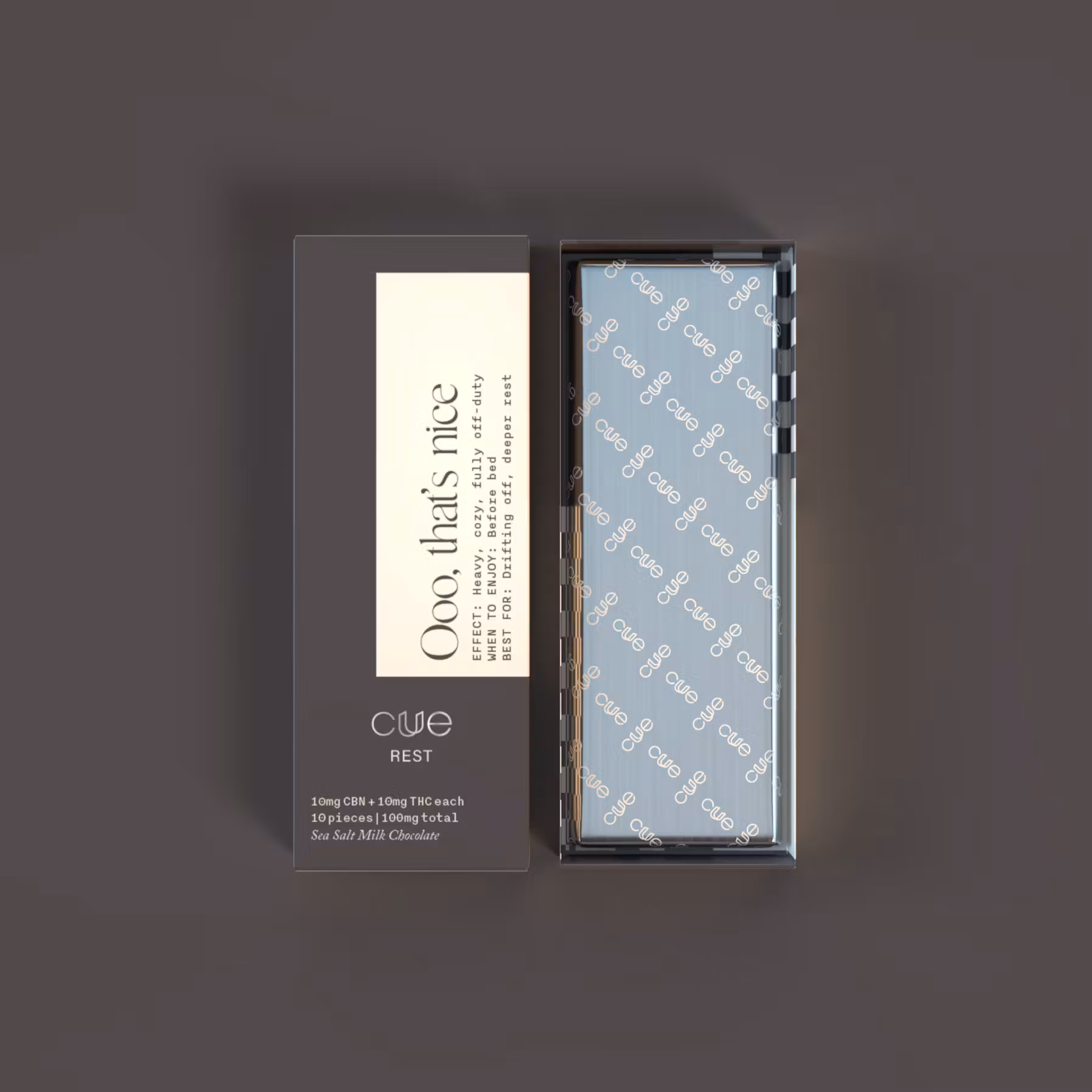 Sea Salt Milk Chocolate (CBN:THC) Cuue