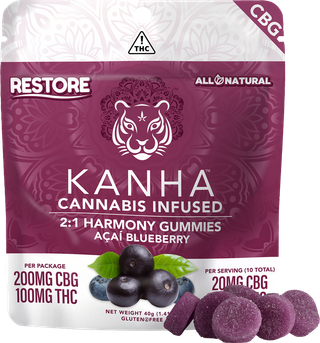 FX Acai Blueberry (2:1  CBG:THC) 100mg Kanha