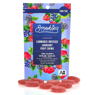 Smokies Sour Green Apple THC : 100mg CBG Smokies