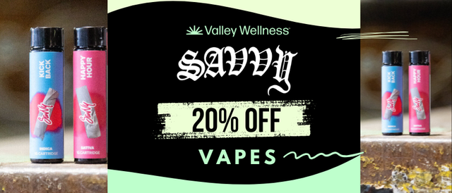 Cannabis Promo, Cannabis Sales, Cannabis Discounts, Cannabis on Sale, 20% off Savvy Vaporizers