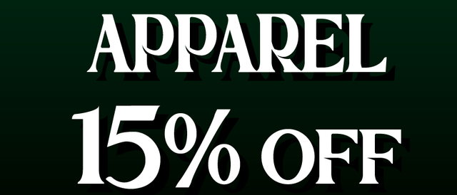 Cannabis Promo, Cannabis Sales, Cannabis Discounts, Cannabis on Sale, Apparel — 15% off