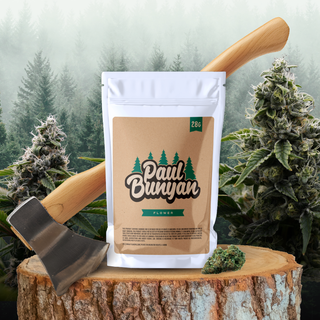 Cannabis Promo, Cannabis Sales, Cannabis Discounts, Cannabis on Sale, $95 Paul Bunyan 28g Flower! 1