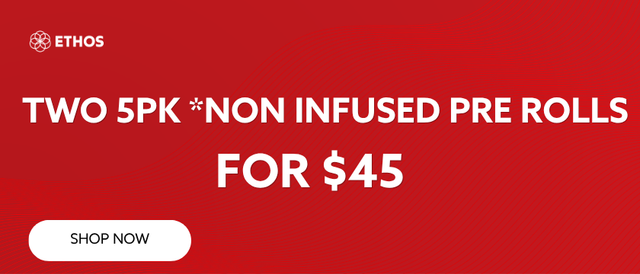 Cannabis Promo, Cannabis Sales, Cannabis Discounts, Cannabis on Sale, GTI 5PK NON-INFUSED PRE-ROLLS TWO FOR $45!