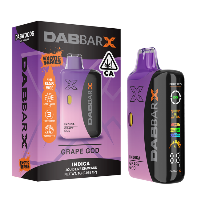DABBAR X GRAPE GOD LD AIO 1G Dabwoods