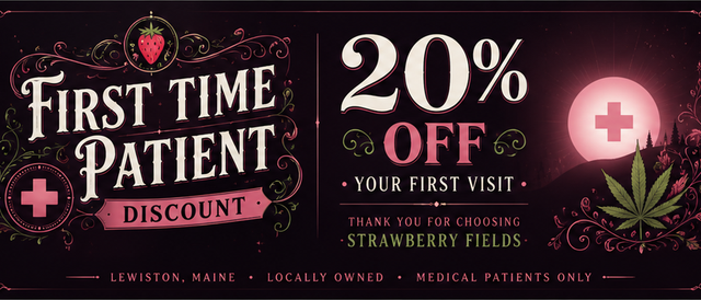 Cannabis Promo, Cannabis Sales, Cannabis Discounts, Cannabis on Sale, First Time Patient 20%