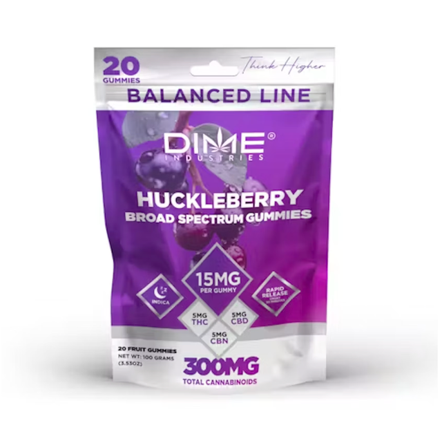 HUCKLEBERRY 1:1:1 CBD CBN Dime Industries
