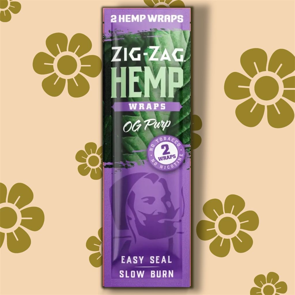 ZIG-ZAG Hemp Wraps, OG Purp