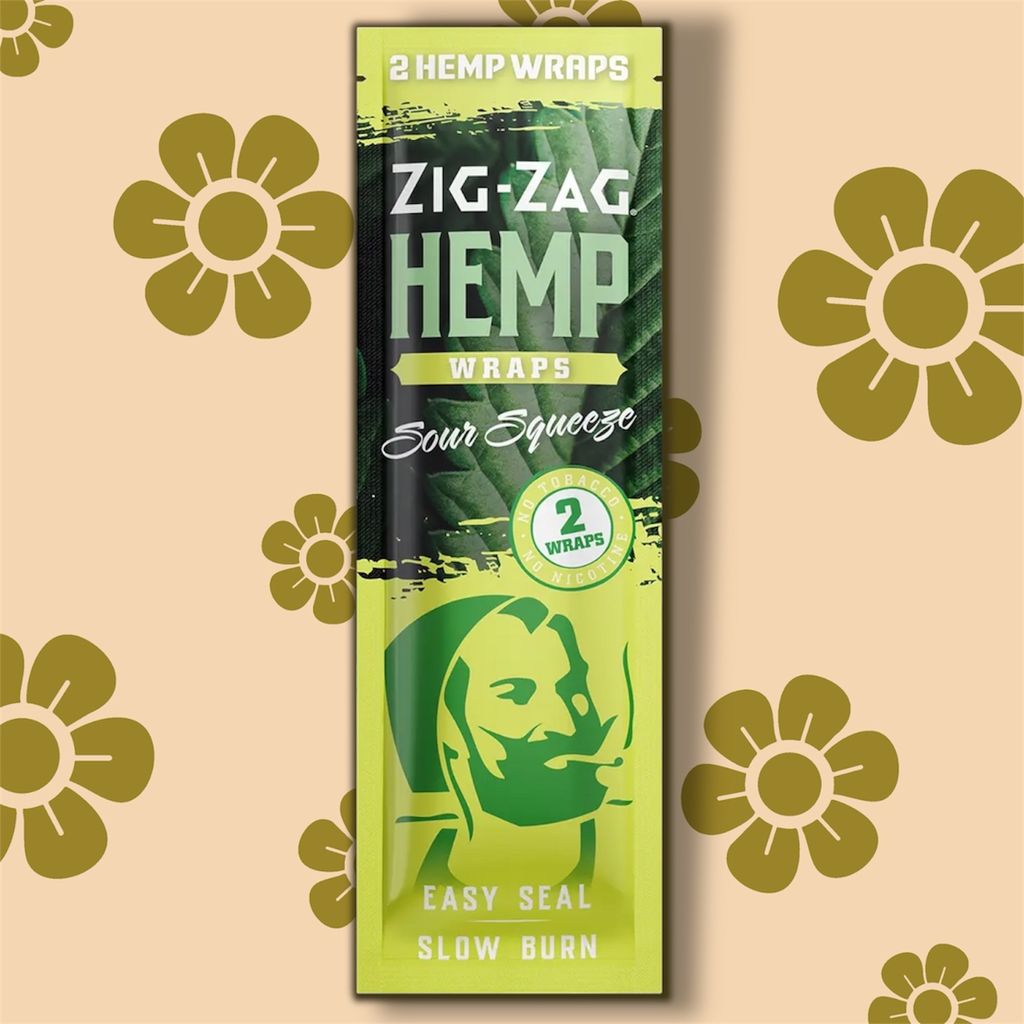 ZIG-ZAG Hemp Wraps, Sour Squeeze