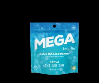 Blue Razzleberry | 1:1 THC:CBG | Mega