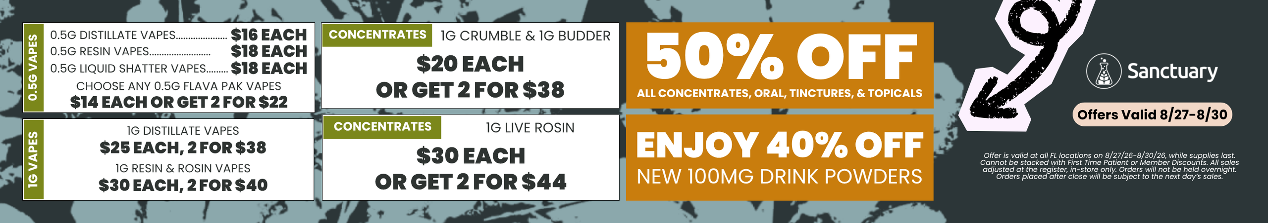 Cannabis Promo, Cannabis Sales, Cannabis Offers, Cannabis on Sale, Daily 2
