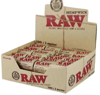 10Ft Hemp Wick Raw