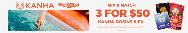 Cannabis Promo, Cannabis Sales, Cannabis Discounts, Cannabis on Sale, KANHA Rosins & FX Bundle | 3 for $50