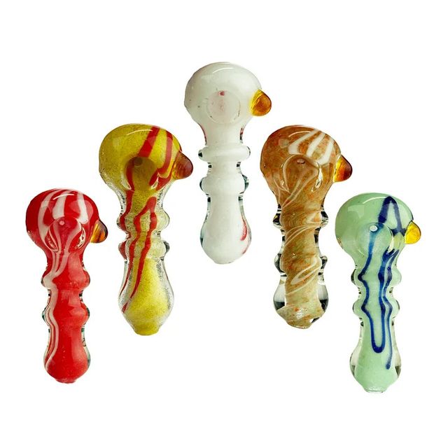 4" Color Frit Glass Spoon Hand