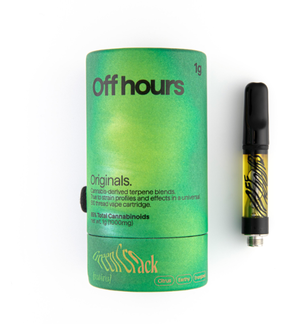 Green Crack 1g 510 Vape Cart Off Hours