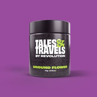 Cannabis Promo, Cannabis Sales, Cannabis Discounts, Cannabis on Sale, Tales and Travels 14g Ground Flower promo price $45 3