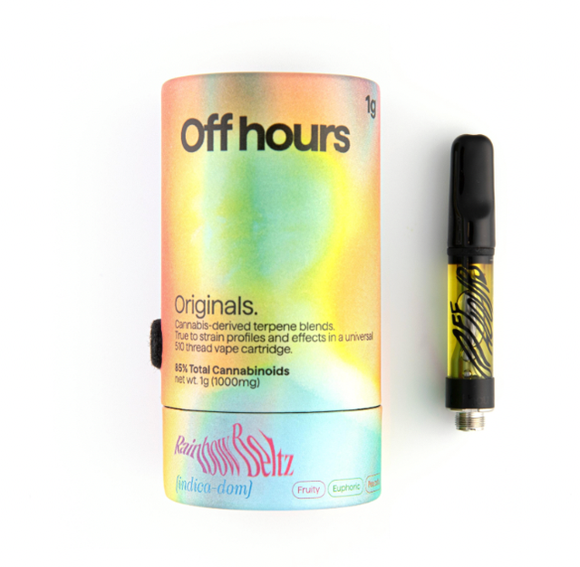 Rainbow Beltz 1g 510 Vape Cart Off Hours