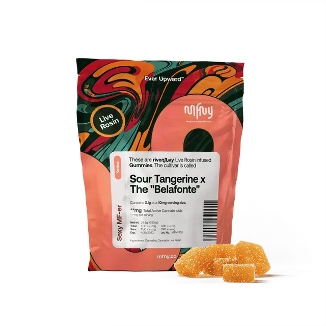 - Sour Tangerine x The Belafonte Live Rosin Gummies MFNY