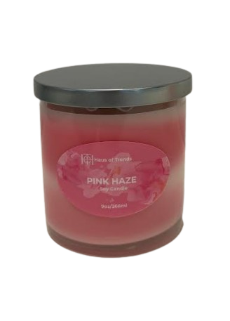 Pink Haze Soy Candle Haus Of Trends