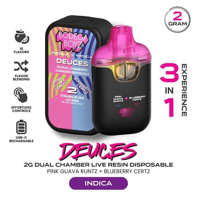 Deuces Pink Guava Runtz x Blueberry Certz Bodega Boyz