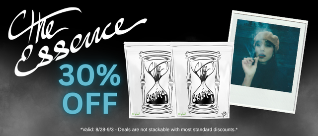 Cannabis Promo, Cannabis Sales, Cannabis Discounts, Cannabis on Sale, The Essence 30% Off