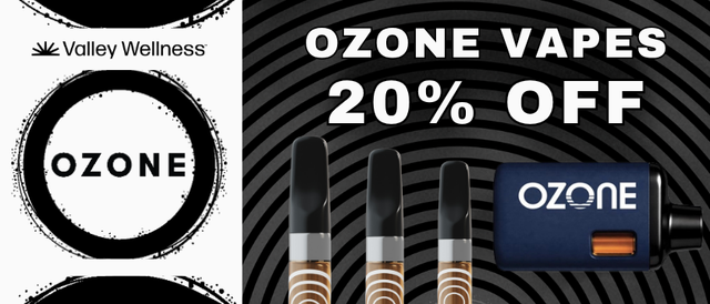 Cannabis Promo, Cannabis Sales, Cannabis Discounts, Cannabis on Sale, 20% Off Ozone Vapes!