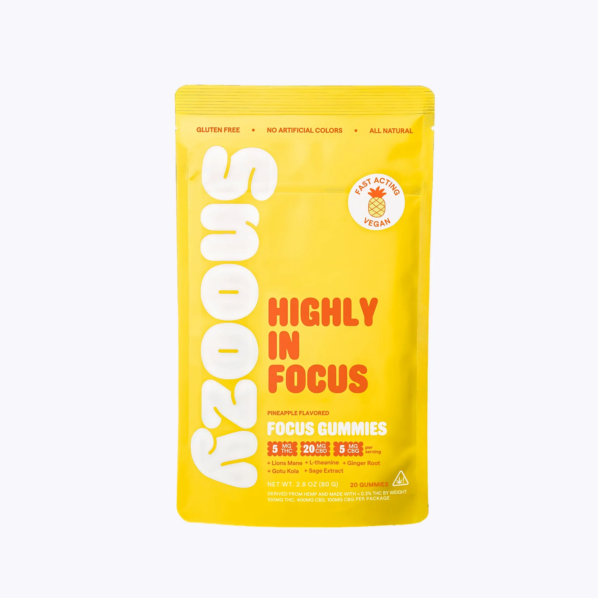 Highly In Focus Pineapple 3:1:1 CBD:THC:CBG Snoozy