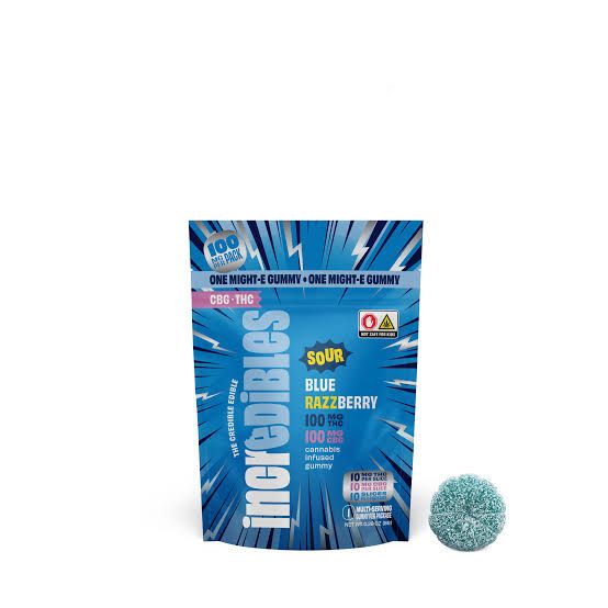 Sour Blue Razzberry 1:1 CBG:THC Incredibles Sour Blue Razzberry 1:1 CBG:THC Incredibles