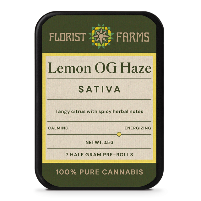 Lemon OG Haze 7pk .5g Pre-Rolls Florist Farms