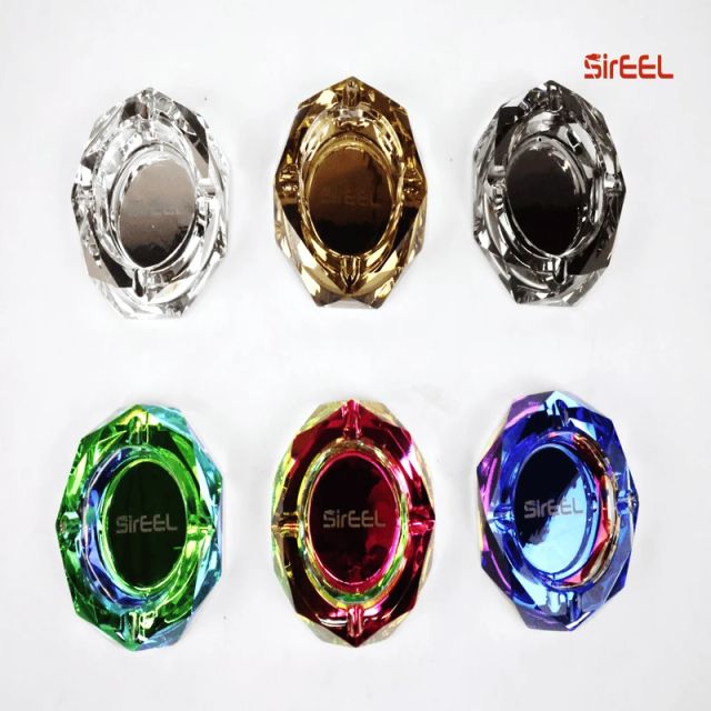 Faceted Octagon Iridized Glass LuvBuds
