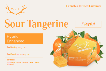 Sour Tangerine Gummies Wyld