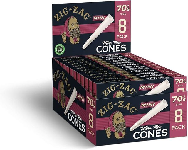 Ultra Thin 70's | 8pk Zig Zag