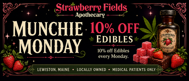 Cannabis Promo, Cannabis Sales, Cannabis Discounts, Cannabis on Sale, 10% Edibles Every Monday