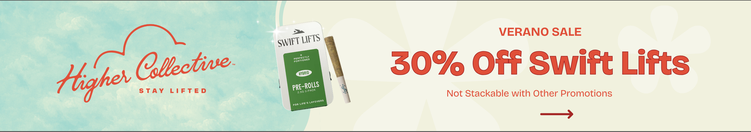 Cannabis Promo, Cannabis Sales, Cannabis Discounts, Cannabis on Sale, 30% Off Swift Lifts