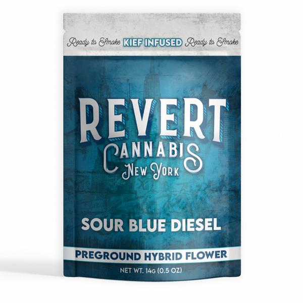 Sour Blue Diesel Kief Infused Revert