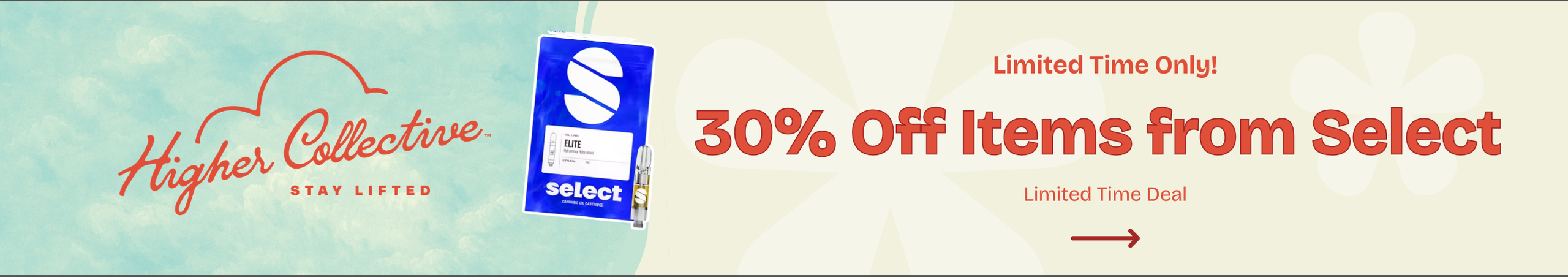 Cannabis Promo, Cannabis Sales, Cannabis Discounts, Cannabis on Sale, 30% Off Select