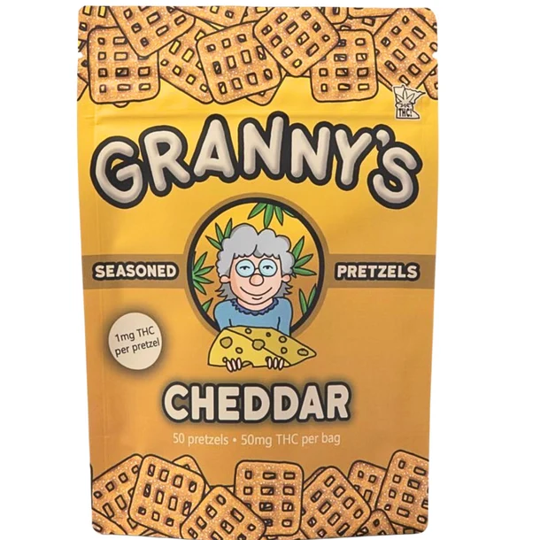 1mg Pretzels - Cheddar