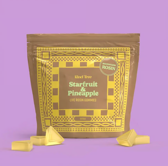 Starfruit Pineapple Live Rosin Gummies Kind Tree