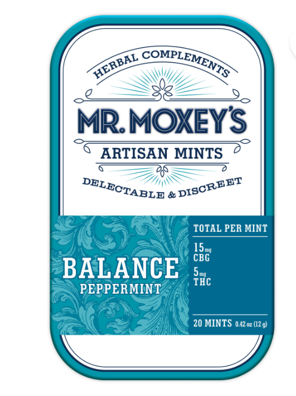 Balance 3:1 CBG Peppermint Mints Mr.Moxey's