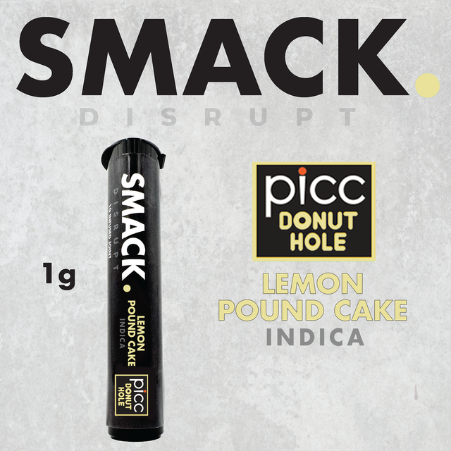 Lemon Pound Cake 1g Infused Pre-Roll SMACK.
