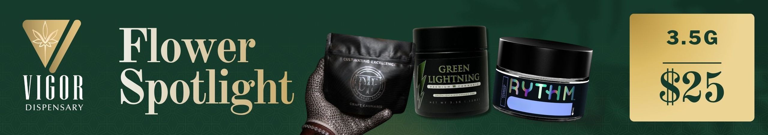 Cannabis Promo, Cannabis Sales, Cannabis Discounts, Cannabis on Sale, Flower Spotlight 1/8th