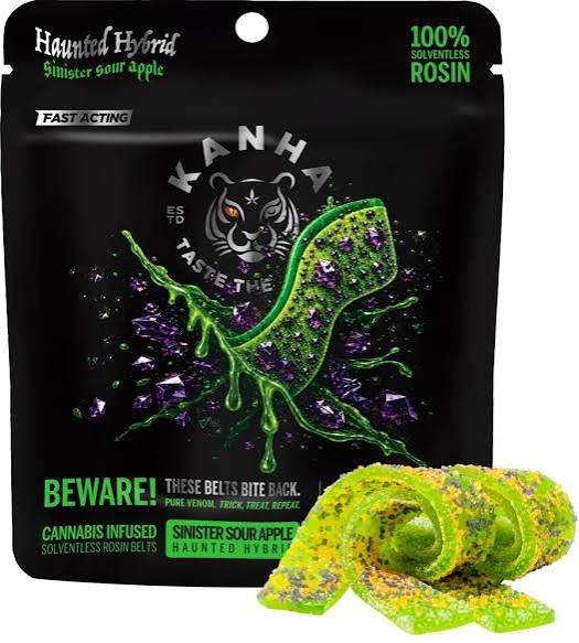Live Rosin Belts - Haunted Hybrid - Sinister Apple Crunch KANHA
