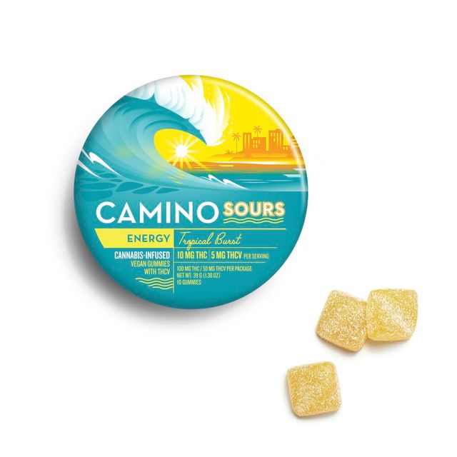 Energy Tropical Burst Sours 100mg Gummies Camino