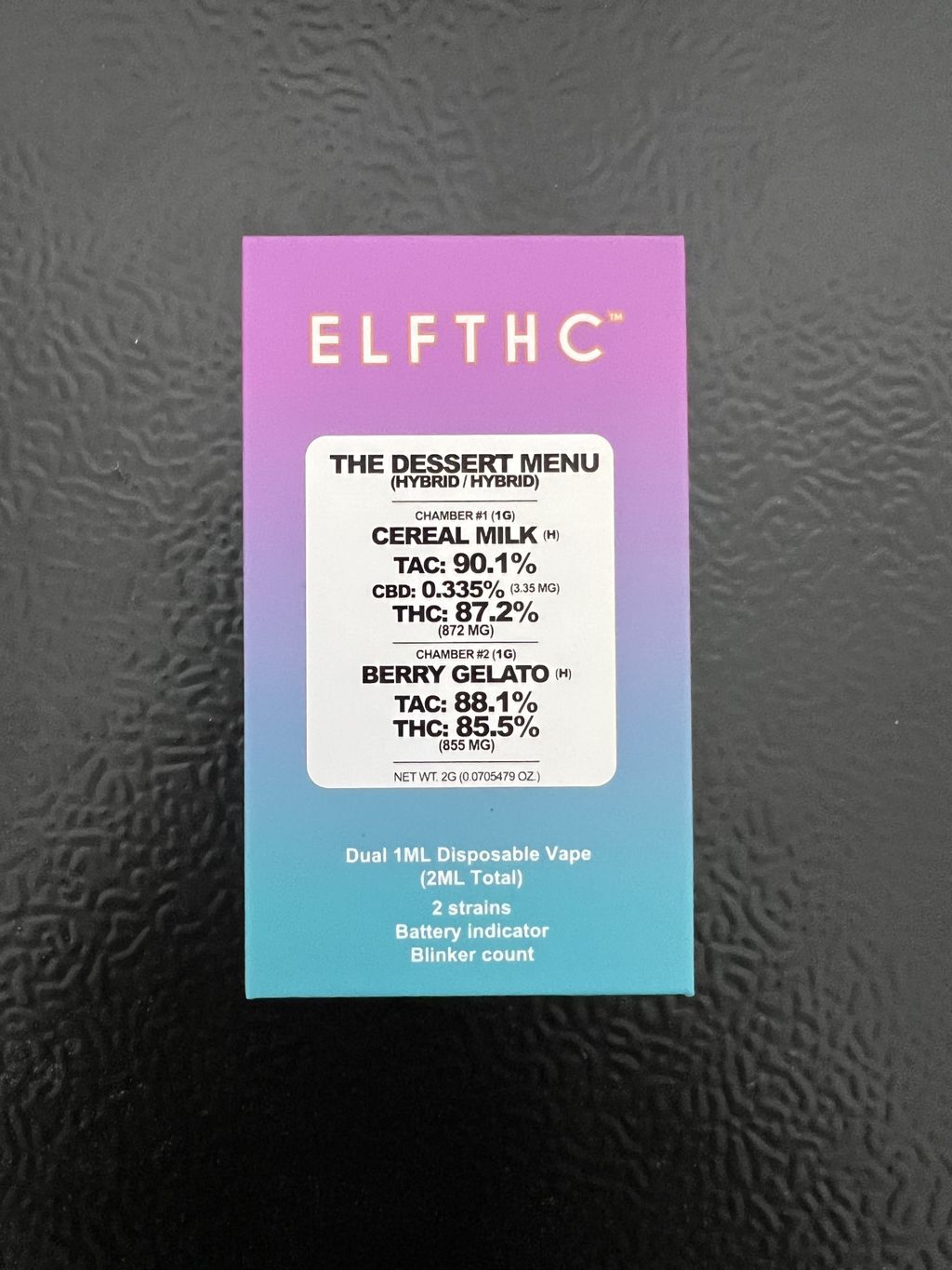 The Dessert Menu