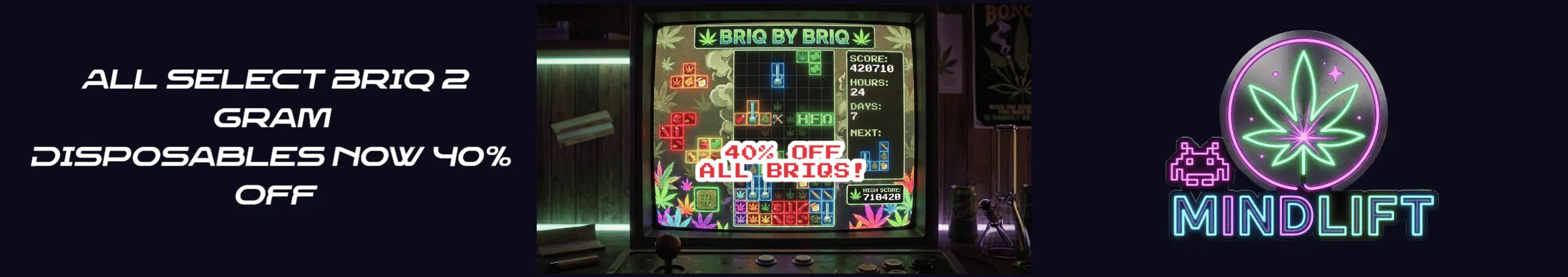 Cannabis Promo, Cannabis Sales, Cannabis Discounts, Cannabis on Sale, BRIQ BY BRIQ SALE 40% OFF